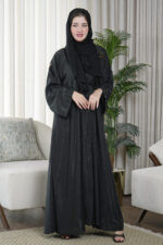 ⁦عبايه كلوش بقماش لماع دبل فيس⁩ - الصورة ⁦4⁩