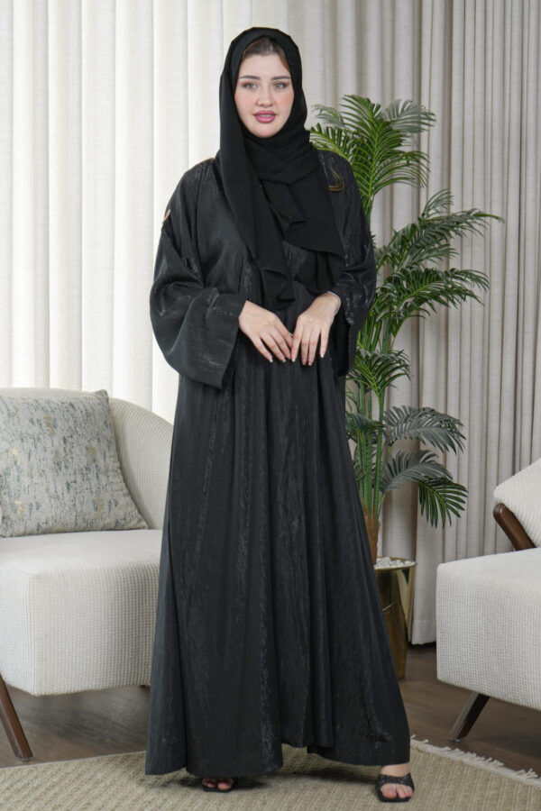 ⁦عبايه كلوش بقماش لماع دبل فيس⁩ - الصورة ⁦4⁩