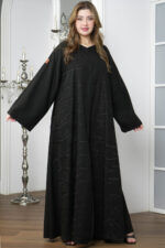 ⁦عباية حنين كلوش مطرزة بلاسود⁩ - الصورة ⁦3⁩