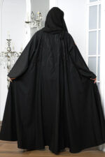 ⁦عباية حنين كلوش مطرزة بلاسود⁩ - الصورة ⁦7⁩