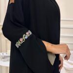 ⁦عباية ترف بشريط ورود ملونة⁩ - الصورة ⁦6⁩