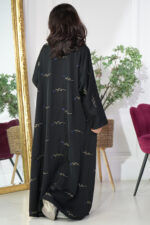 ⁦عبايه بناتي بتطريز كامل بلون نحاسي و كحلي⁩ - الصورة ⁦3⁩