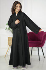 ⁦عباية بناتي بشريط شك ناعم⁩ - الصورة ⁦2⁩