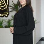 ⁦عباية لنا كريب بياقة و شك اسود⁩ - الصورة ⁦5⁩