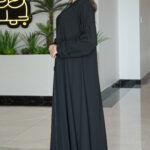 ⁦عباية كلوش ساده بقيطان اسود⁩ - الصورة ⁦4⁩