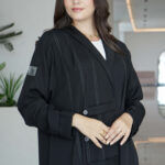 ⁦عباية كلوش ساده بقيطان اسود⁩ - الصورة ⁦8⁩