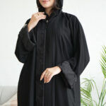 ⁦عبايه لهفة كريب كلاسيك بكم طي⁩ - الصورة ⁦8⁩