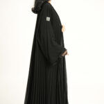 ⁦عباية كويتى كلوش قماش كسر كامل و كم دانتيل⁩ - الصورة ⁦7⁩