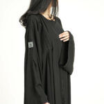 ⁦عباية سوداء كلوش نواعم بدقه كلفه مندمجة بسكره⁩ - الصورة ⁦9⁩