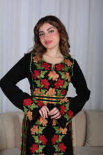 ⁦جلابية اردني مميزه بتطريز سدو ملونه⁩ - الصورة ⁦4⁩