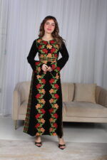 جلابية اردني مميزه بتطريز سدو ملونه