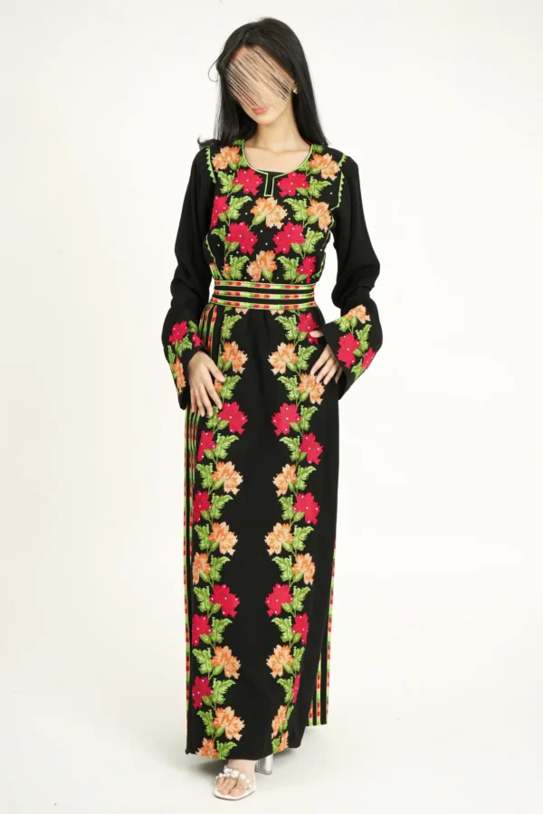 ⁦جلابية اردني مميزه بتطريز سدو ملونه⁩ - الصورة ⁦20⁩