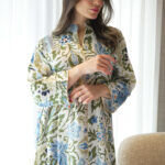 ⁦جلابية اخضر بلياقه مشجره بورق شجره (6)⁩ - الصورة ⁦8⁩