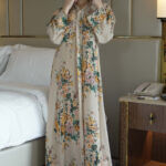 ⁦جلابيه بيج بلياقه مشجره كامل (7)⁩ - الصورة ⁦4⁩