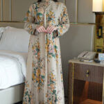 ⁦جلابيه بيج بلياقه مشجره كامل (7)⁩ - الصورة ⁦5⁩