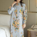 ⁦جلابيه سماوي بلياقه مشجره كامل (7)⁩ - الصورة ⁦9⁩