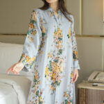 ⁦جلابيه سماوي بلياقه مشجره كامل (7)⁩ - الصورة ⁦7⁩