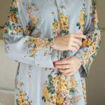 ⁦جلابيه سماوي بلياقه مشجره كامل (7)⁩ - الصورة ⁦2⁩