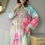 ⁦جلابيه بني خليجيه بلياقه و شك ذهبي من امام⁩ - الصورة ⁦2⁩