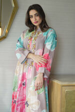 ⁦جلابيه بني خليجيه بلياقه و شك ذهبي من امام⁩ - الصورة ⁦9⁩