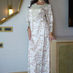 ⁦مخاوير ابيض بورود بني بربط من اجناب و مطرزه بفصوص⁩ - الصورة ⁦5⁩