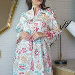 ⁦جلابيه احمر بلياقه مشجره بورق شجره (6)⁩ - الصورة ⁦8⁩