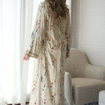 ⁦مخاوير تيفاني تطريز اماراتيه محدد من الحلق بفصوص ذهبي (7)⁩ - الصورة ⁦6⁩