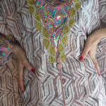 ⁦جلابية اماراتية بشك من جلق بني⁩ - الصورة ⁦6⁩