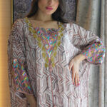 ⁦جلابية اماراتية بشك من جلق بني⁩ - الصورة ⁦8⁩