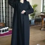 عباية بليزر اسود رسمية بجيوب