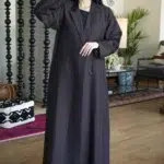 عباية بليزر بني رسمية بجيوب