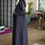 ⁦عباية بليزر بني رسمية بجيوب⁩ - الصورة ⁦3⁩