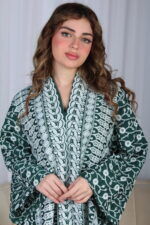 ⁦جلابية خليجية اخضر تصميم ملكي⁩ - الصورة ⁦13⁩