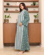 ⁦جلابية خليجية اخضر تصميم ملكي⁩ - الصورة ⁦6⁩