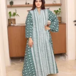 جلابية خليجية اخضر تصميم ملكي