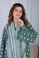 ⁦جلابية خليجية اخضر تصميم ملكي⁩ - الصورة ⁦15⁩