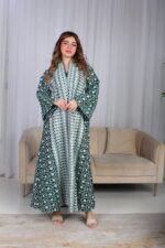 ⁦جلابية خليجية اخضر تصميم ملكي⁩ - الصورة ⁦11⁩