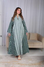 ⁦جلابية خليجية اخضر تصميم ملكي⁩ - الصورة ⁦12⁩