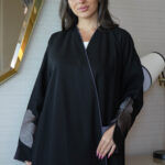 ⁦عباية ورد نحاسي مطرز بشك مخفي على اكمام⁩ - الصورة ⁦11⁩