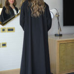 ⁦عباية حلا بليزر مندمج مع جاكار اسود و شك محدد⁩ - الصورة ⁦9⁩