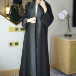 ⁦عباية حلا بليزر مندمج مع جاكار اسود و شك محدد⁩ - الصورة ⁦10⁩