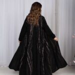 عباية دقات تطريز ملونه راقي