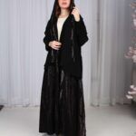 ⁦عباية دقات تطريز ملونه راقي⁩ - الصورة ⁦9⁩