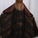 ⁦عباية شيفون بني جاكار كتف⁩ - الصورة ⁦19⁩