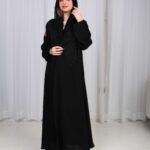 ⁦عباية تيجان ملكية بشك أسود⁩ - الصورة ⁦7⁩