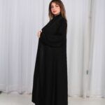 ⁦عباية تيجان ملكية بشك أسود⁩ - الصورة ⁦11⁩