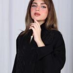 ⁦عباية تيجان ملكية بشك أسود⁩ - الصورة ⁦12⁩