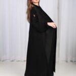 ⁦عباية تيجان ملكية بشك أسود⁩ - الصورة ⁦14⁩