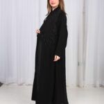 ⁦عباية تيجان ملكية بشك أسود⁩ - الصورة ⁦15⁩