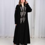 ⁦عباية فلري بشك وخرز الأبيض⁩ - الصورة ⁦6⁩